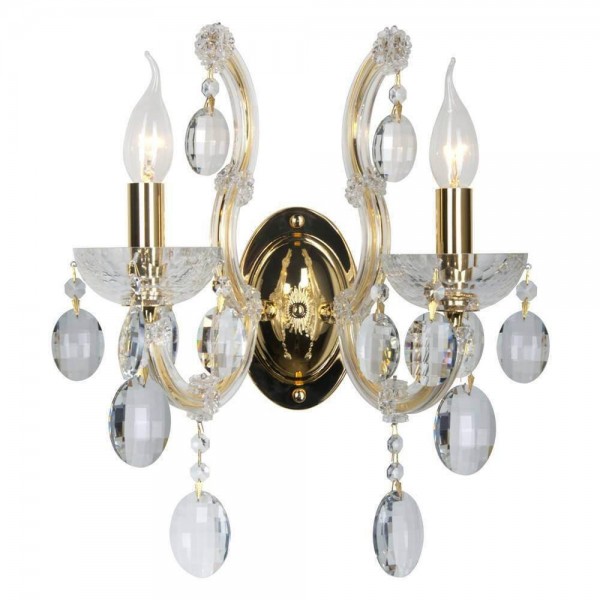 Бра Crystal Lux Hollywood AP2 Gold &mdash; Дзинь ля-ля