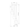 Подвесная люстра Eurosvet Prism 50236/3 янтарный фото 3 &mdash; Дзинь ля-ля