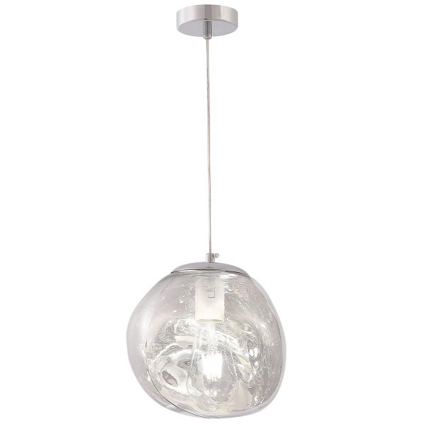 Подвесной светильник Crystal Lux Malaga SP1 D200 Chrome &mdash; Дзинь ля-ля