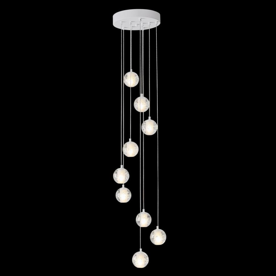 Подвесная люстра Crystal Lux Gaspar SP9 D300 White фото 1 &mdash; Дзинь ля-ля