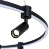 Подвесная светодиодная люстра Arte Lamp Ring A2186SP-1BK фото 2 — Дзинь ля-ля