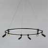 Подвесная светодиодная люстра Arte Lamp Ring A2186SP-1BK фото 5 — Дзинь ля-ля