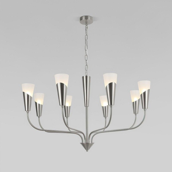 Подвесная люстра Eurosvet Rhyton 60167/8 никель &mdash; Дзинь ля-ля
