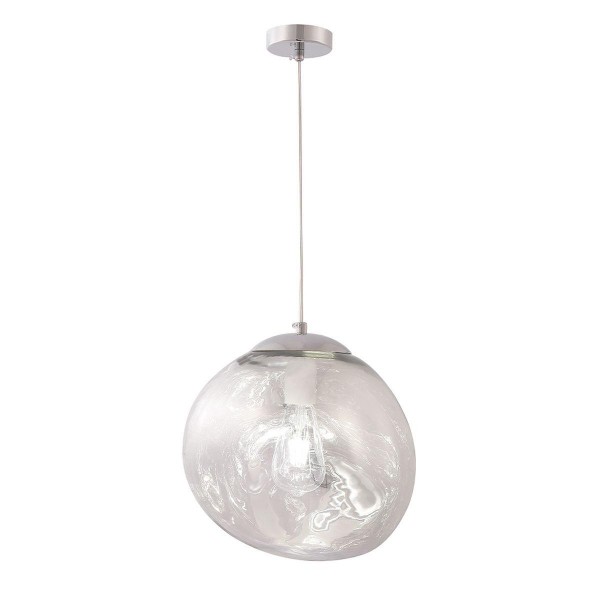 Подвесной светильник Crystal Lux Malaga SP1 D280 Chrome &mdash; Дзинь ля-ля