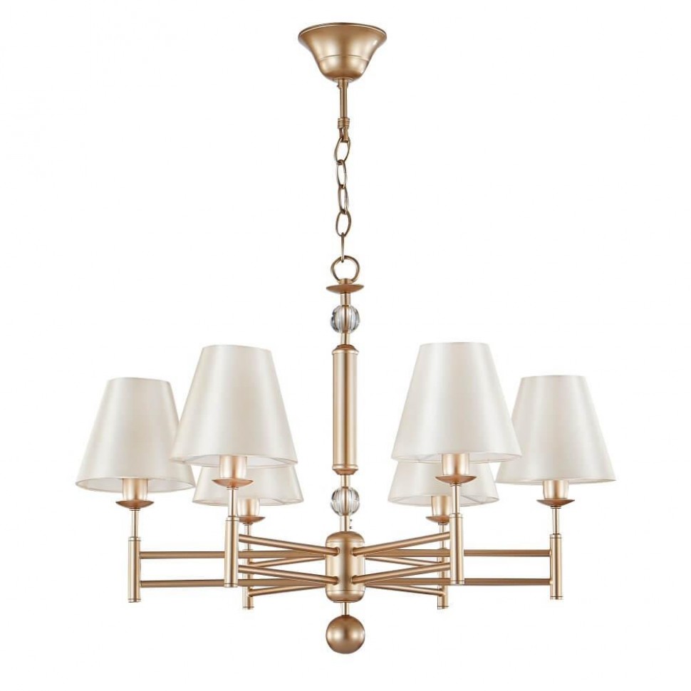 Подвесная люстра Crystal Lux FLAVIO SP6 GOLD фото 1 &mdash; Дзинь ля-ля