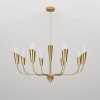 Подвесная люстра Eurosvet Rhyton 60167/8 латунь фото 7 &mdash; Дзинь ля-ля