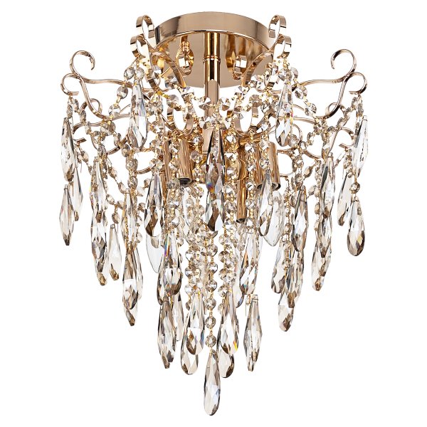 Люстра с хрусталем 108/4FGD+CHM ЭкономСвет — Дзинь ля-ля