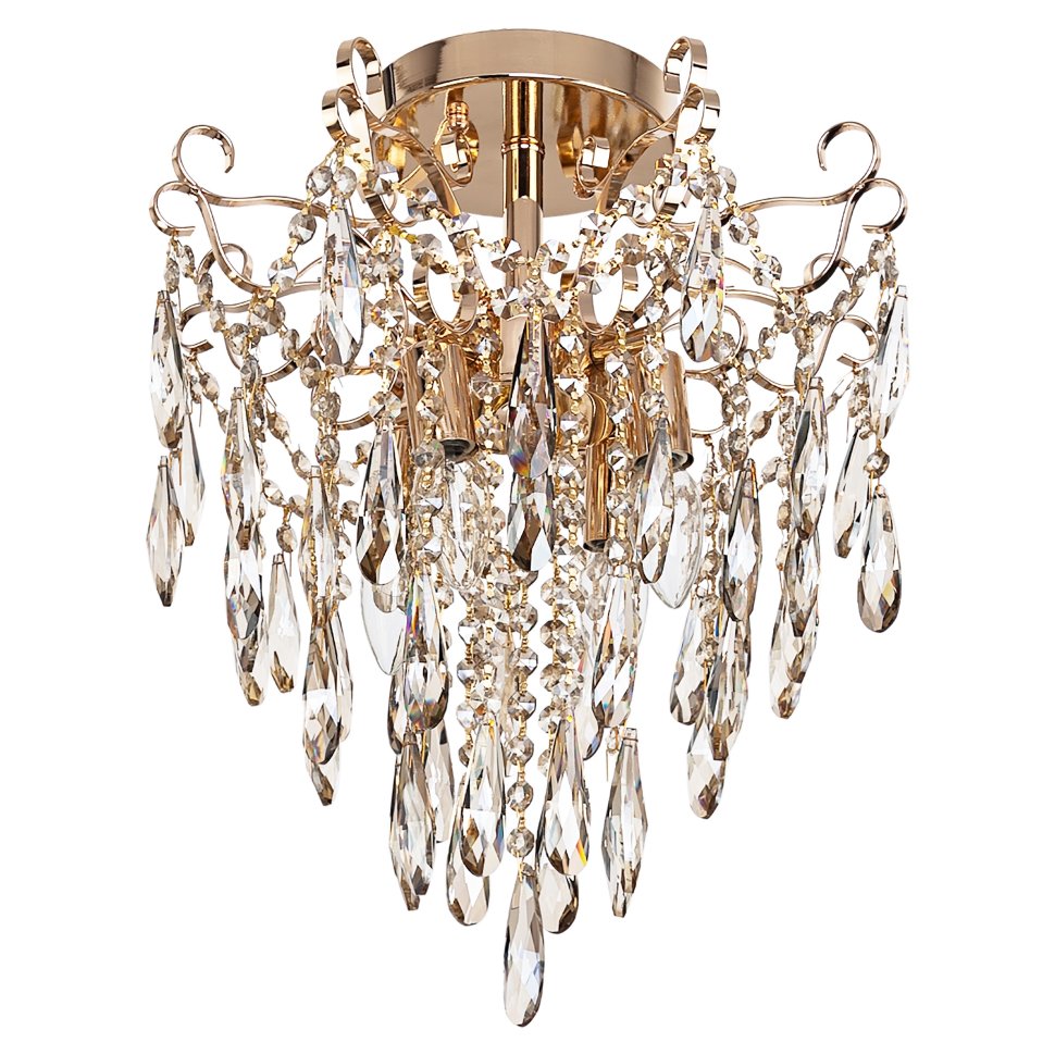 Люстра с хрусталем 108/4FGD+CHM ЭкономСвет фото 1 — Дзинь ля-ля