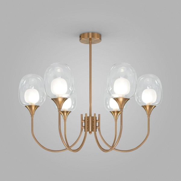 Подвесная люстра Eurosvet Spritz 70217/6 латунь &mdash; Дзинь ля-ля