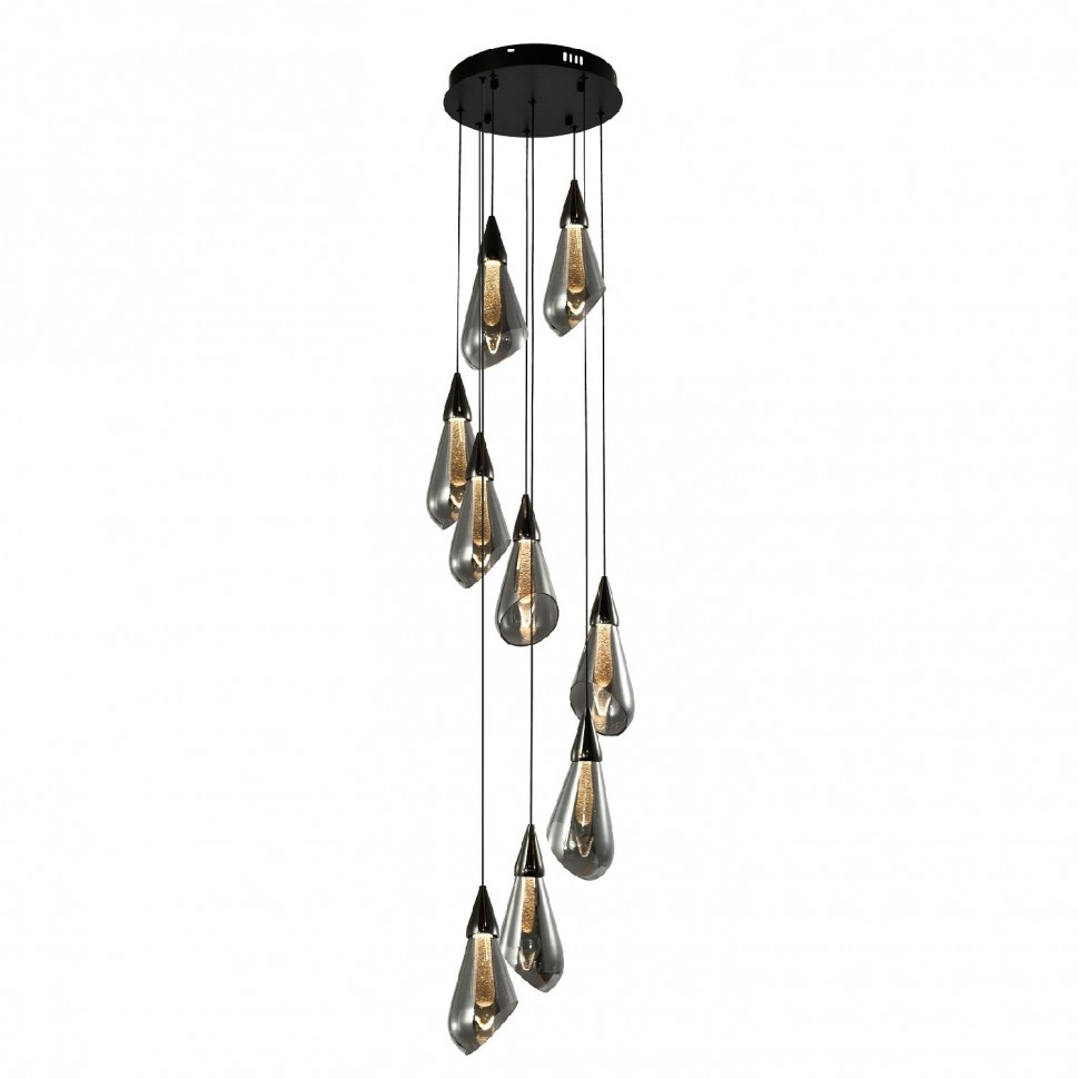 Подвесной светодиодный светильник G52137/9BK+GD SM Gerhort фото 1 — Дзинь ля-ля