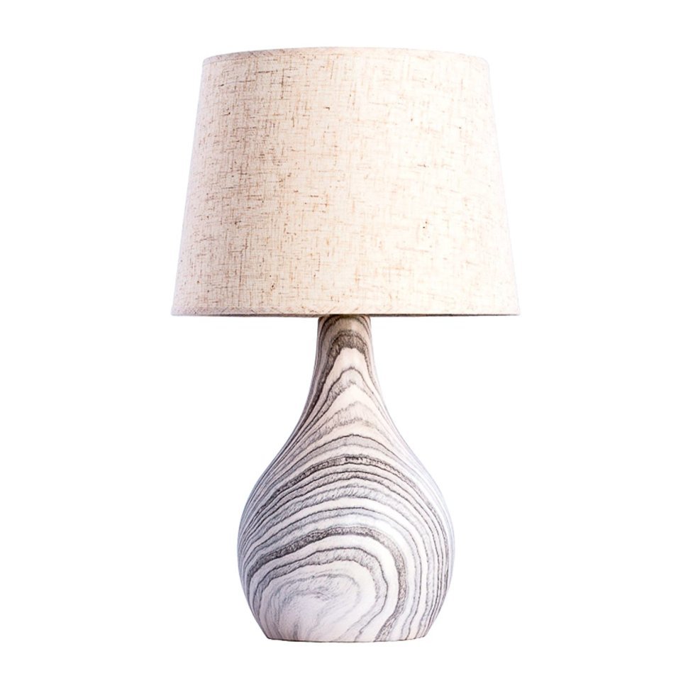 Настольная лампа классическая E3337 Stone grain E27х1 фото 1 &mdash; Дзинь ля-ля