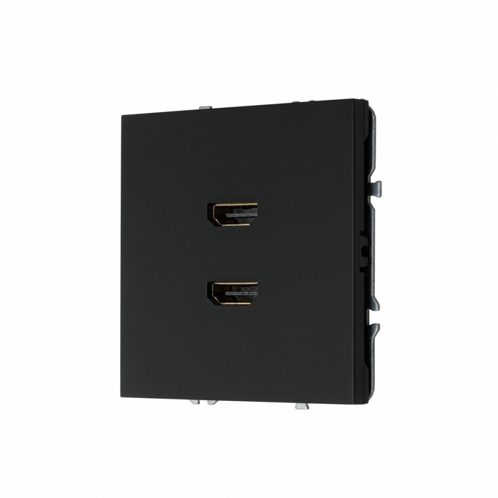 Розетка HDMI двойная MIKAMI черный фото 1 — Дзинь ля-ля