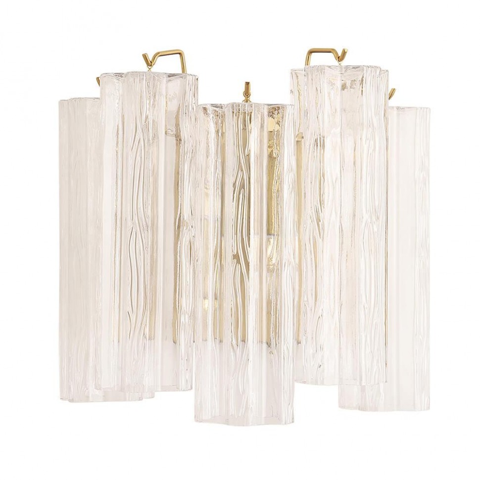 Настенный светильник Crystal Lux Rose AP2 Brass фото 1 &mdash; Дзинь ля-ля