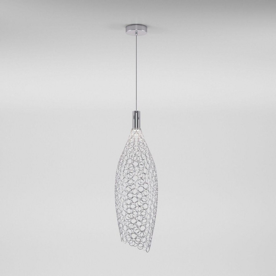 Подвесной светодиодный светильник Eurosvet Ruche 90352/1 хром фото 1 &mdash; Дзинь ля-ля