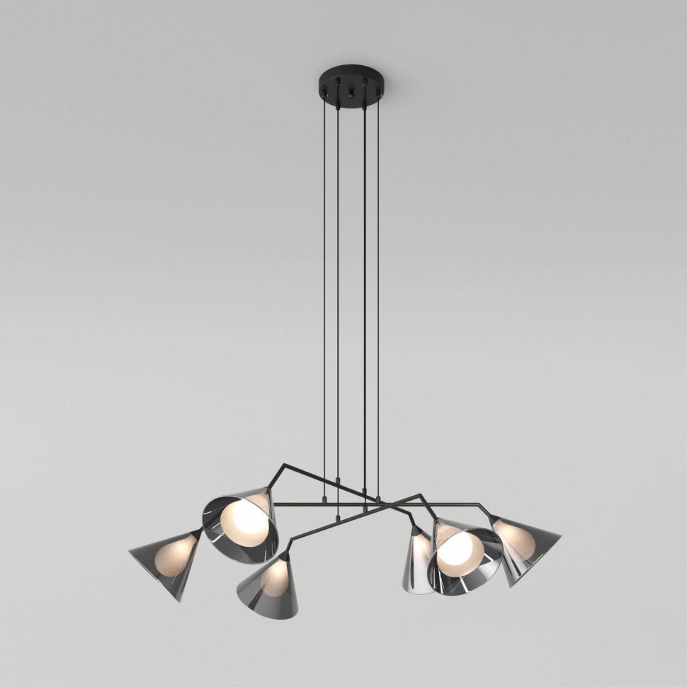 Подвесной светильник Eurosvet Enigma 70161/6 черный фото 1 &mdash; Дзинь ля-ля