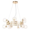 Подвесная люстра Crystal Lux Luxury SP12 Gold фото 3 &mdash; Дзинь ля-ля