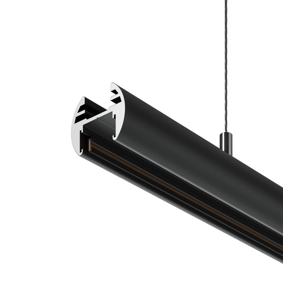 Шинопровод 2м подвесной круглый Basity, черный Maytoni TRX172-R-112B фото 1 — Дзинь ля-ля