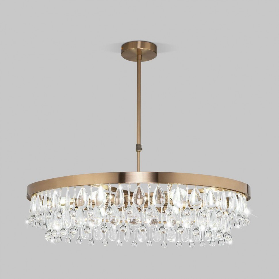 Подвесная люстра Eurosvet Sophie 60165/6 латунь фото 1 &mdash; Дзинь ля-ля
