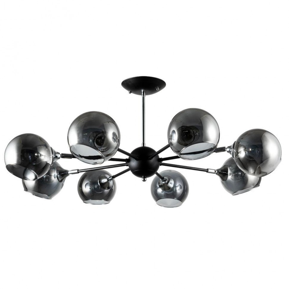 Потолочная люстра Arte Lamp Lagos A2708PL-8BK фото 1 &mdash; Дзинь ля-ля