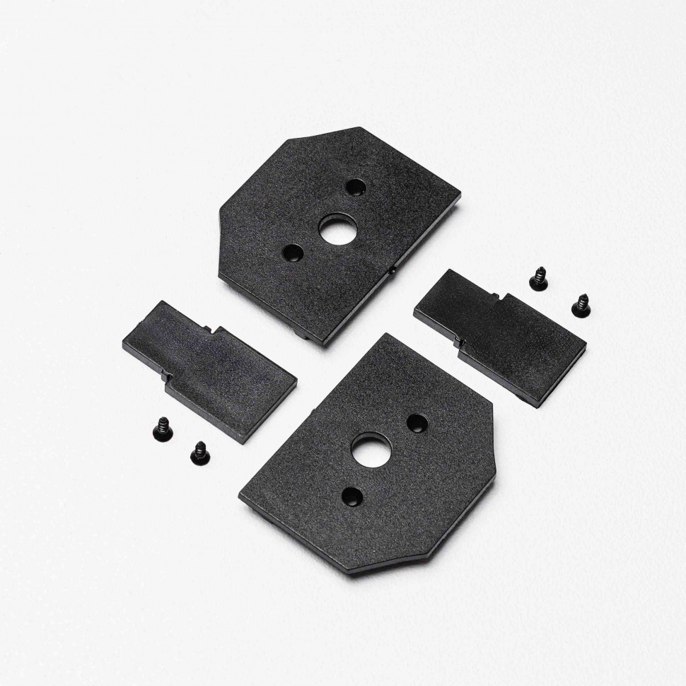 Торцевая заглушка MKA-3R2-EC-B для магнитного трекового шинопровода для натяжных потолков серии MKT-3R2, Черный фото 1 — Дзинь ля-ля