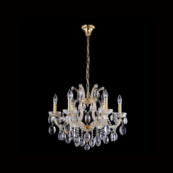 Подвесная люстра Crystal Lux Hollywood SP6 Gold &mdash; Дзинь ля-ля