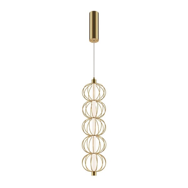 Подвесной светодиодный светильник Maytoni Golden Cage MOD216PL-L10G3K — Дзинь ля-ля