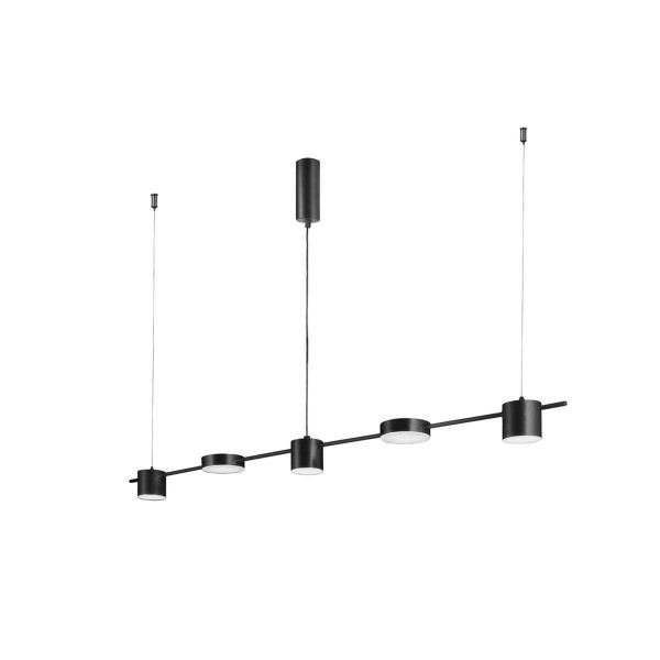 Подвесной светодиодный светильник Crystal Lux Tristan SP5 L1200 Black &mdash; Дзинь ля-ля