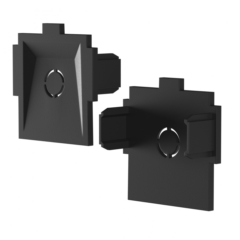 Комплект заглушек к встраиваемому шинопроводу Radity 2шт Maytoni TRA084EC-12B фото 1 — Дзинь ля-ля