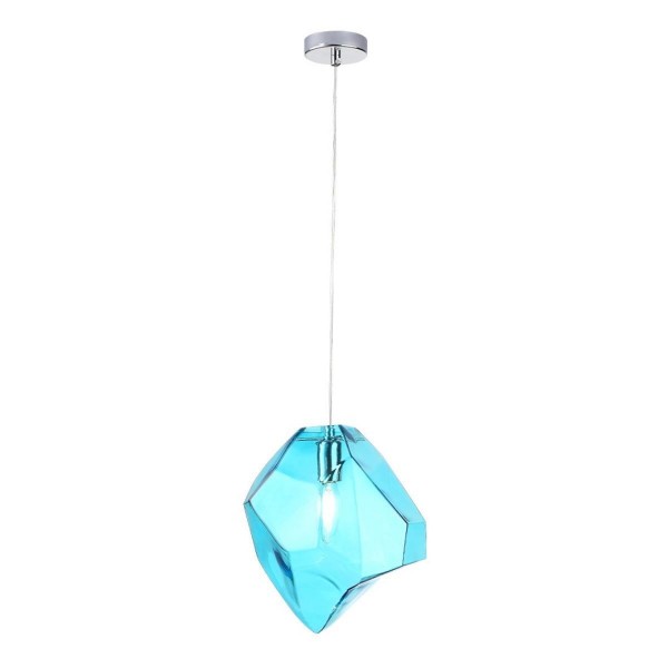 Подвесной светильник Crystal Lux NUESTRO SP1 CHROME/BLUE — Дзинь ля-ля