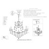 Подвесная люстра Crystal Lux Isabel SP11 Gold/Transparent фото 3 &mdash; Дзинь ля-ля