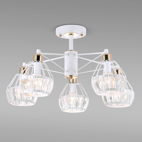 Потолочная люстра Eurosvet 70075/5 белый &mdash; Дзинь ля-ля