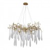 Подвесная люстра Crystal Lux Reina SP8 D1000 Gold Pearl фото 1 &mdash; Дзинь ля-ля
