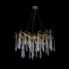 Подвесная люстра Crystal Lux Reina SP8 D1000 Gold Pearl фото 3 &mdash; Дзинь ля-ля