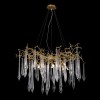 Подвесная люстра Crystal Lux Reina SP8 D1000 Gold Pearl фото 5 &mdash; Дзинь ля-ля
