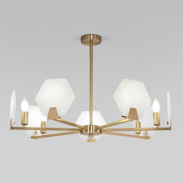 Потолочная люстра Eurosvet Marble 60158/7 латунь &mdash; Дзинь ля-ля
