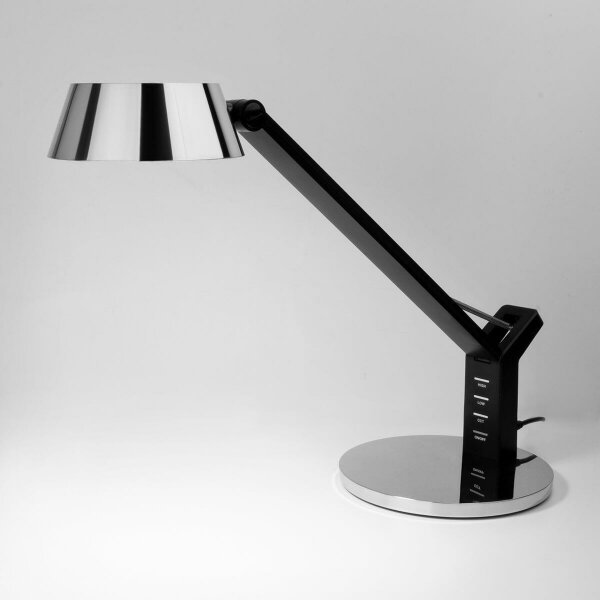 Настольная лампа Eurosvet Slink 80426/1 черный/серебро — Дзинь ля-ля