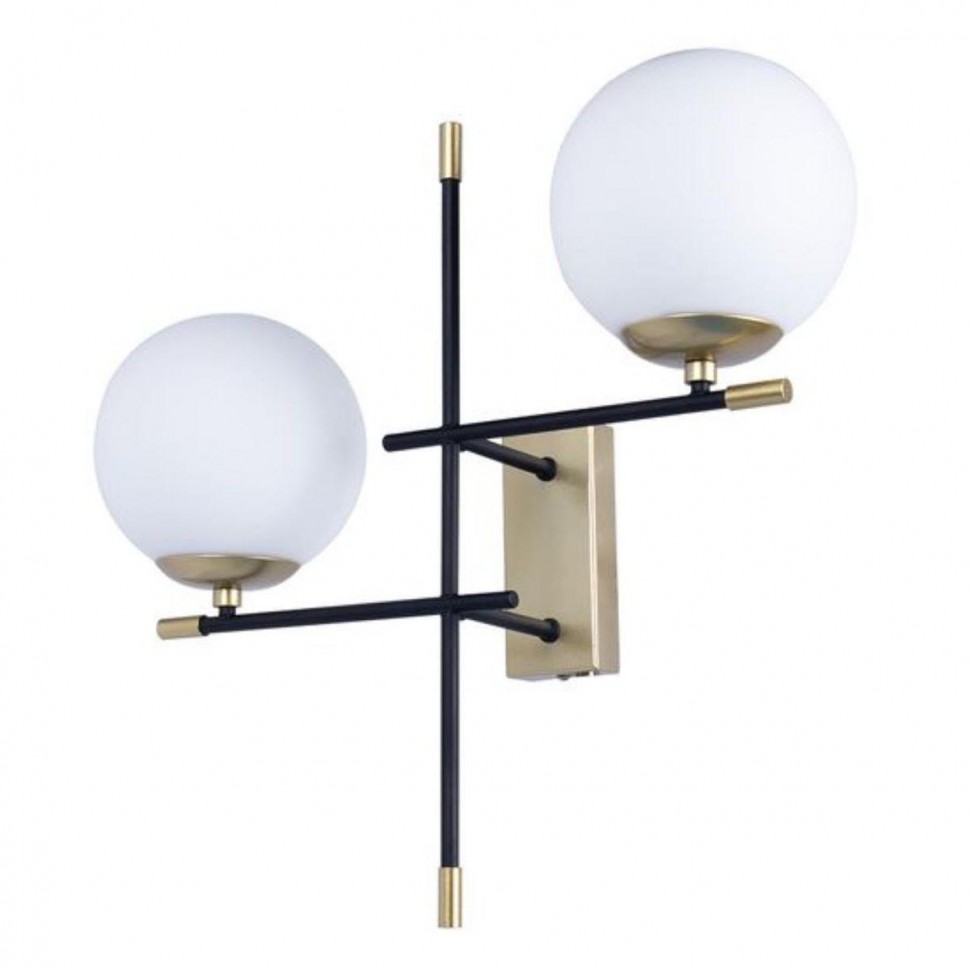 Бра Arte Lamp Arkab A2225AP-2BK фото 1 &mdash; Дзинь ля-ля
