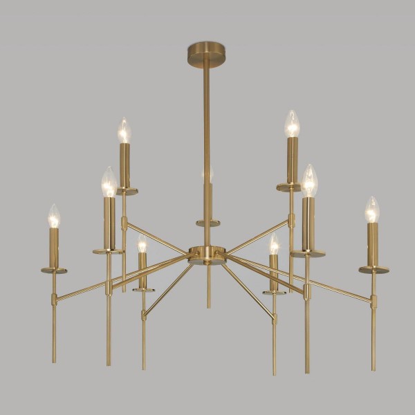 Потолочная люстра Eurosvet 60142/9 латунь &mdash; Дзинь ля-ля