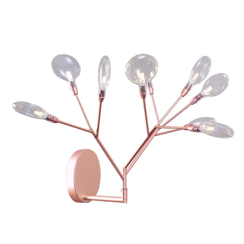 Бра Crystal Lux Evita AP9 copper/transparent фото 1 &mdash; Дзинь ля-ля