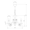 Подвесная люстра Eurosvet 60018/3 белый с золотом фото 2 &mdash; Дзинь ля-ля