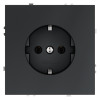 Розетка встраиваемая VOLTUM S70 с заземлением 16А, (графит) фото 1 — Дзинь ля-ля