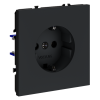Розетка встраиваемая VOLTUM S70 с заземлением 16А, (графит) фото 5 — Дзинь ля-ля