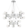 Подвесная люстра Crystal Lux Luxury SP16+8 Chrome фото 4 &mdash; Дзинь ля-ля