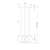 Подвесная светодиодная люстра Eurosvet Layla 50257/3 Led черный фото 2 &mdash; Дзинь ля-ля