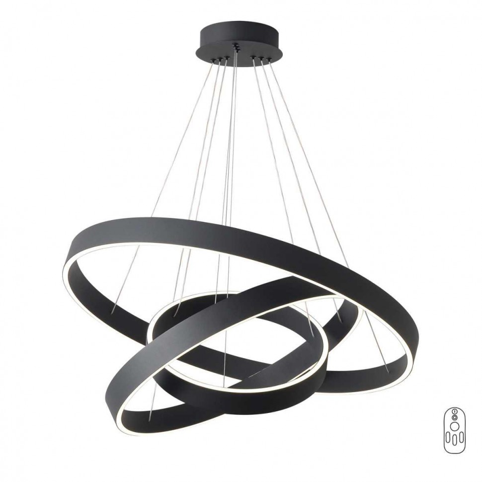 Подвесная люстра Crystal Lux TRON SP158W LED BLACK фото 1 &mdash; Дзинь ля-ля