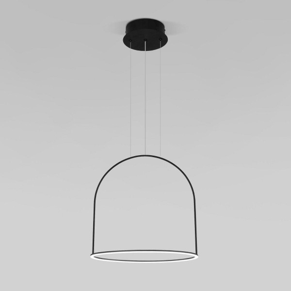 Подвесной светодиодный светильник Eurosvet Over 90322/1 черный &mdash; Дзинь ля-ля