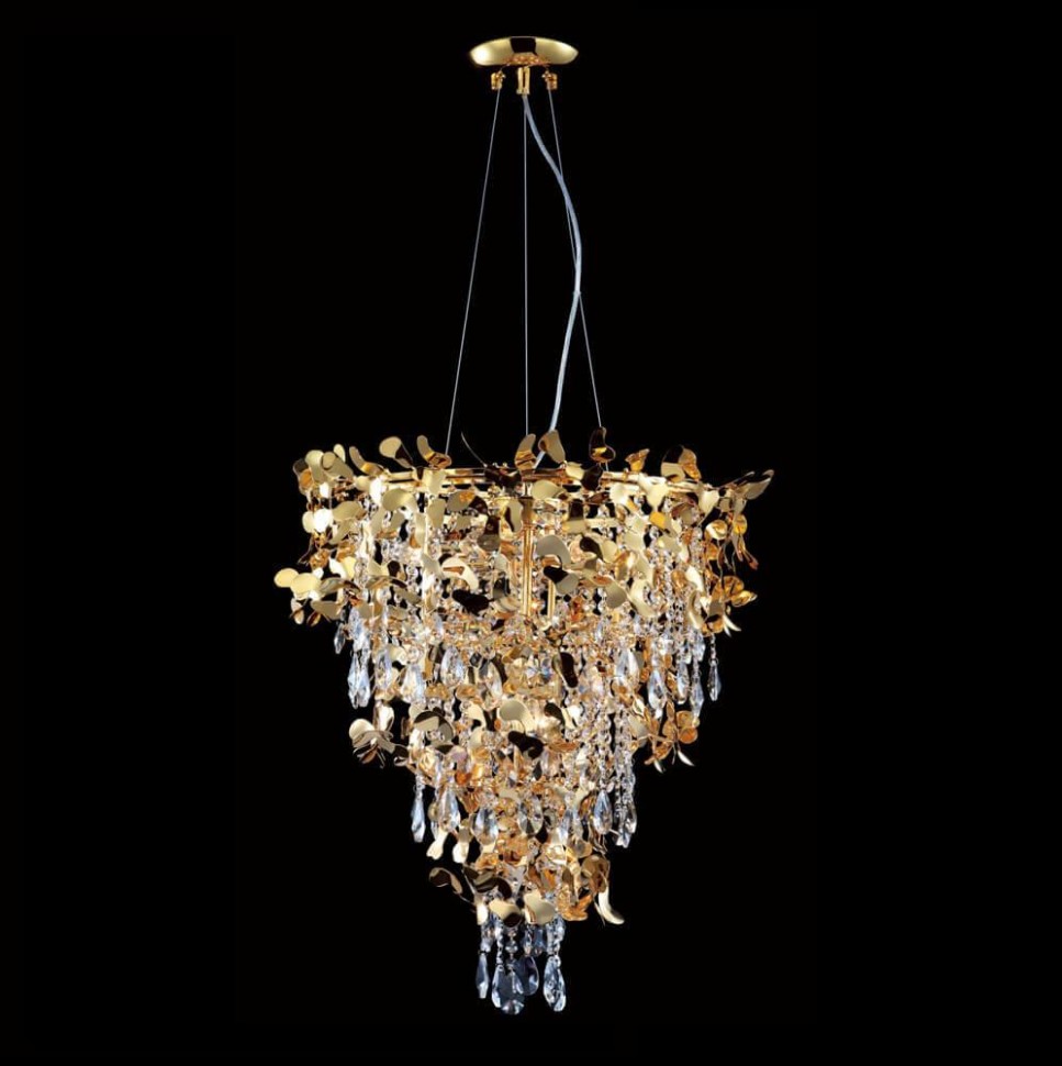 Подвесная люстра Crystal Lux Romeo SP10 Gold D600 фото 1 &mdash; Дзинь ля-ля