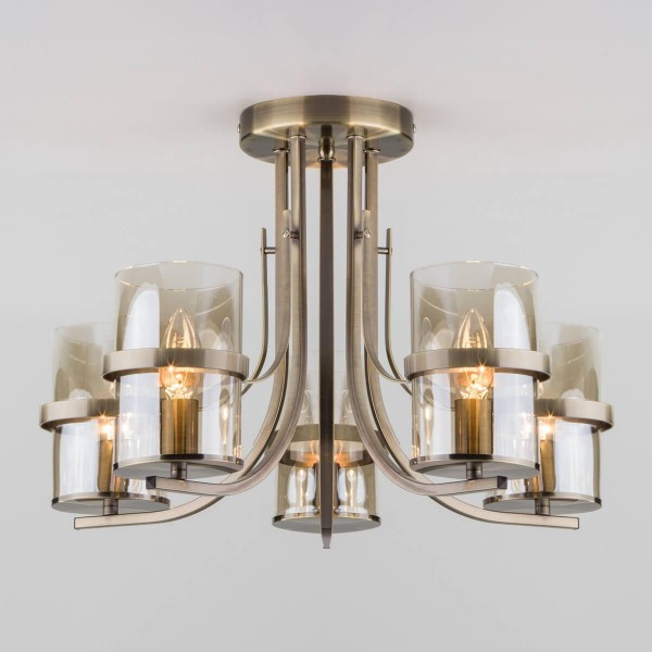 Потолочная люстра Eurosvet 60085/5 античная бронза &mdash; Дзинь ля-ля