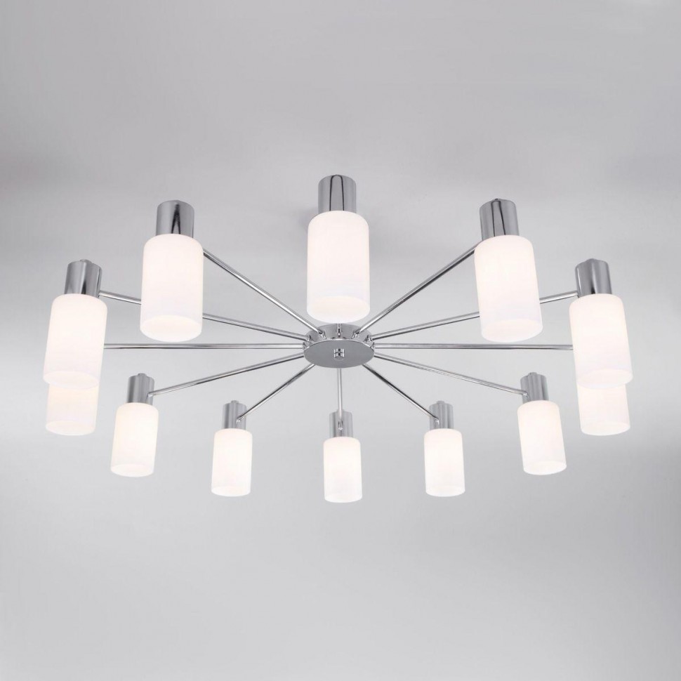 Потолочная люстра Eurosvet Vegga 70160/12 хром Smart фото 1 &mdash; Дзинь ля-ля