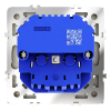 Розетка встраиваемая VOLTUM S70 с заземлением и защитными шторками, 16А, с USB, A+A, (шелк) фото 3 — Дзинь ля-ля